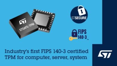 STMicroelectronics Achieves FIPS 140 3 Certification for STSAFE TPM Trusted Platform Modules