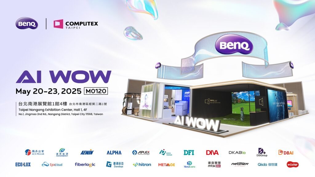 BenQ Group Unveils "AI WOW" Experience at COMPUTEX 2025 with Double-Sized Exhibit and 30% Carbon Reduction Goal