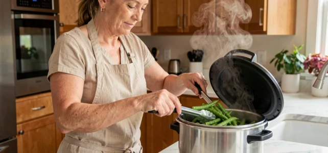 Comment réchauffer des haricots verts déjà cuits à la cocotte minute sans les abîmer